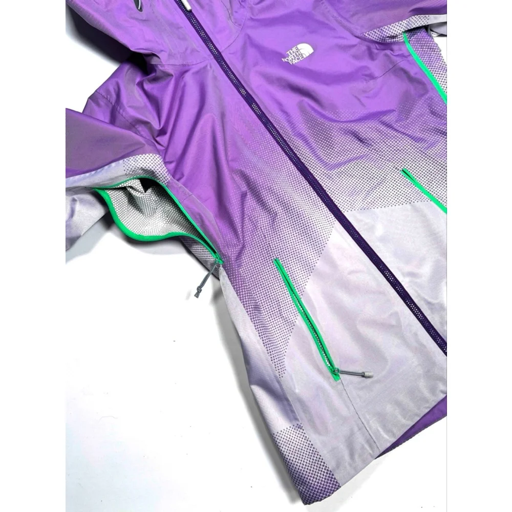 The North Face Womsns Jacket Purple White Gradient HyVent 2.5L Jacket S/P - Picture 7 of 11